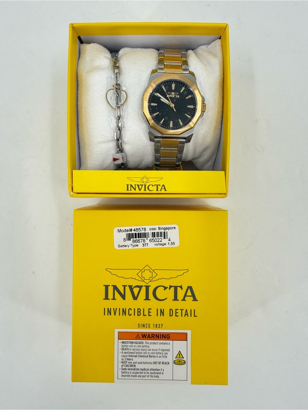 Invicta Speedway Coeurlyn Women's Watch - 34mm. Gold, Steel With Bracelet Set - Picture 3 of 15